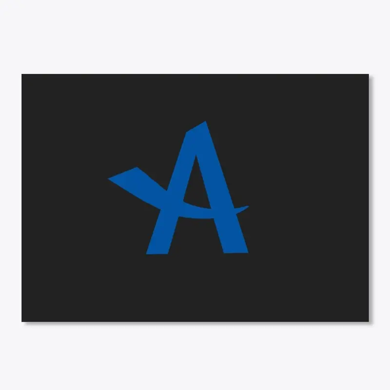 Blue 'A' Sticker